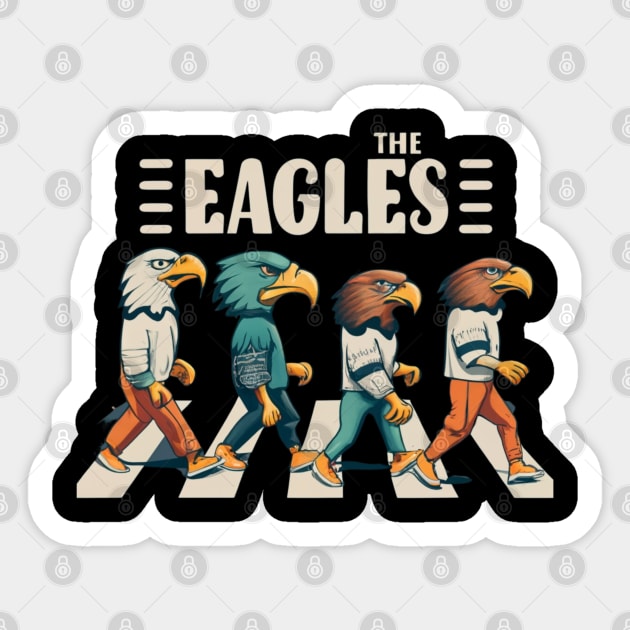 The eagles funny Philadelphia eagles football design Sticker by Nasromaystro